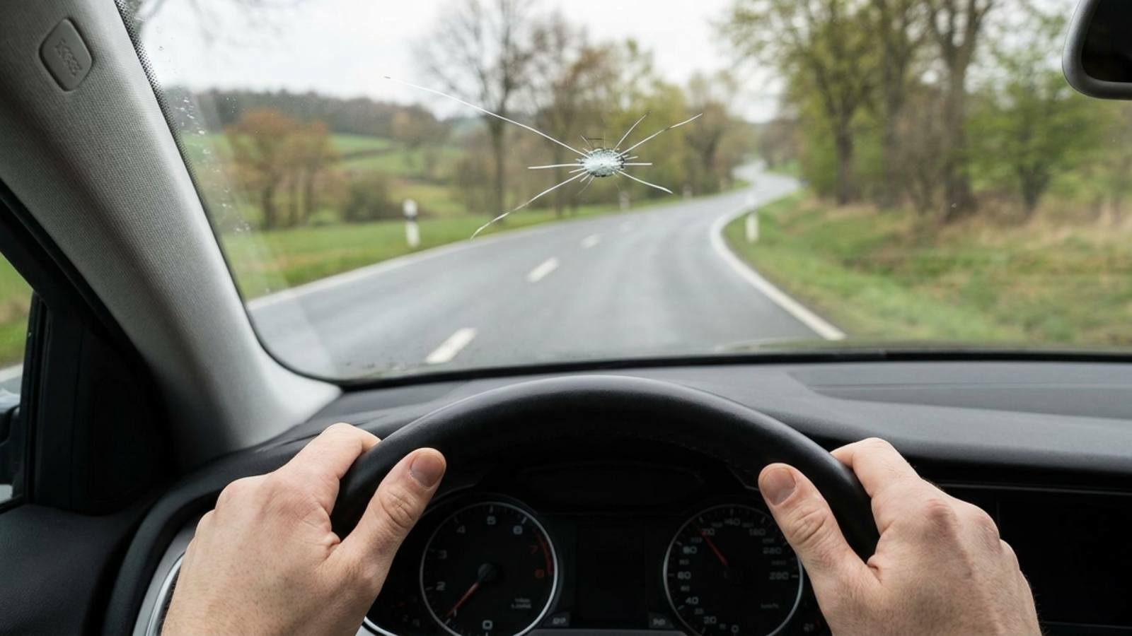 Steinschlag in der Windschutzscheibe richtig reparieren